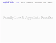 Tablet Screenshot of boothfamilylaw.com